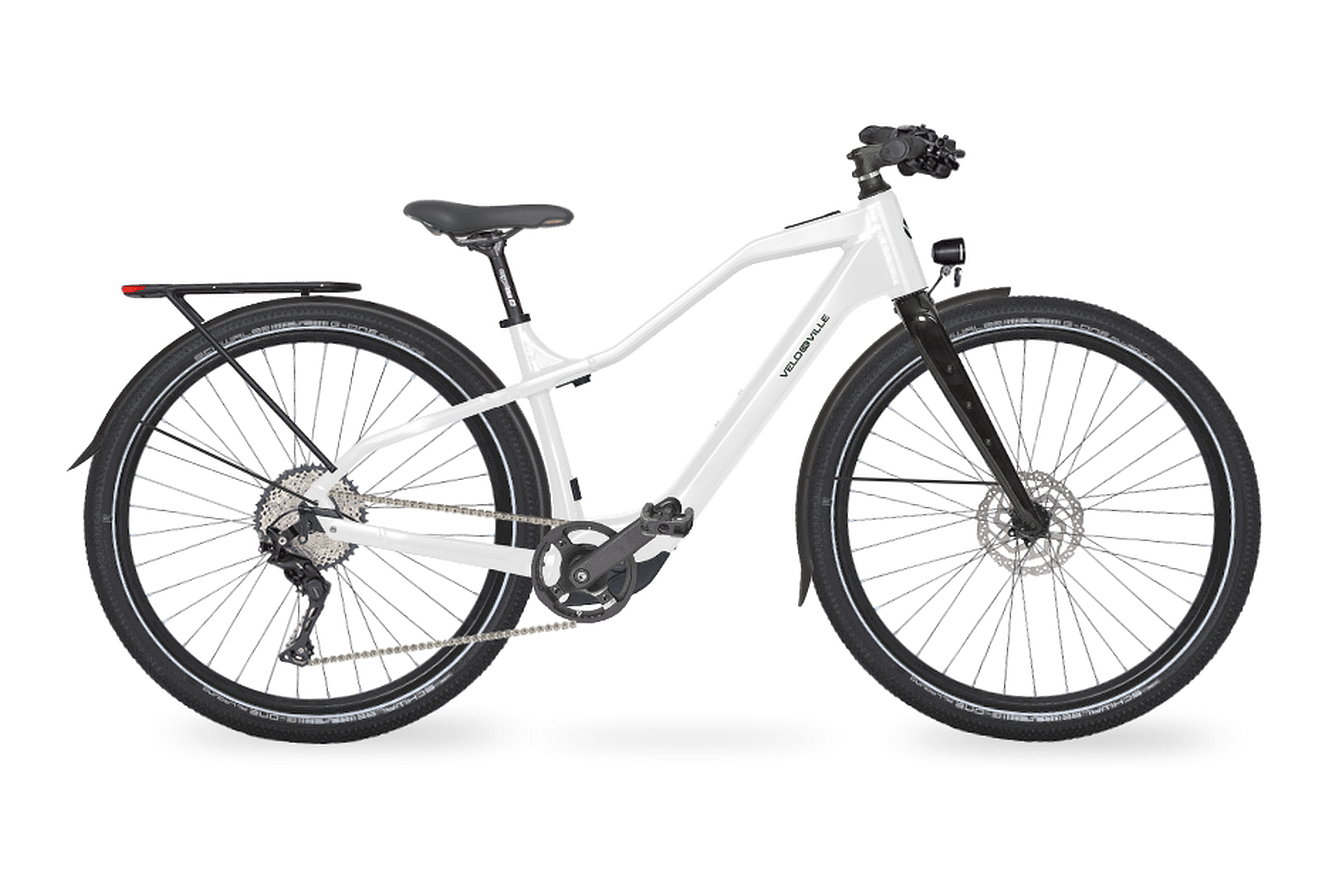 Velo de Ville REVO-C Unisex pure white glanz, 58 cm | (28")