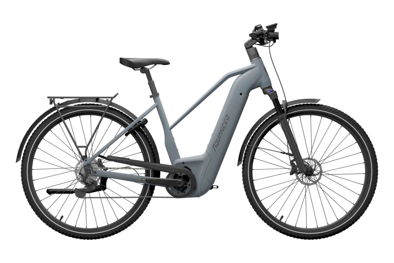 ADVANCED EBIKE TREKKING Pro 750 5G FL Gates CDX Mixed elefant grey, 45 cm (28")