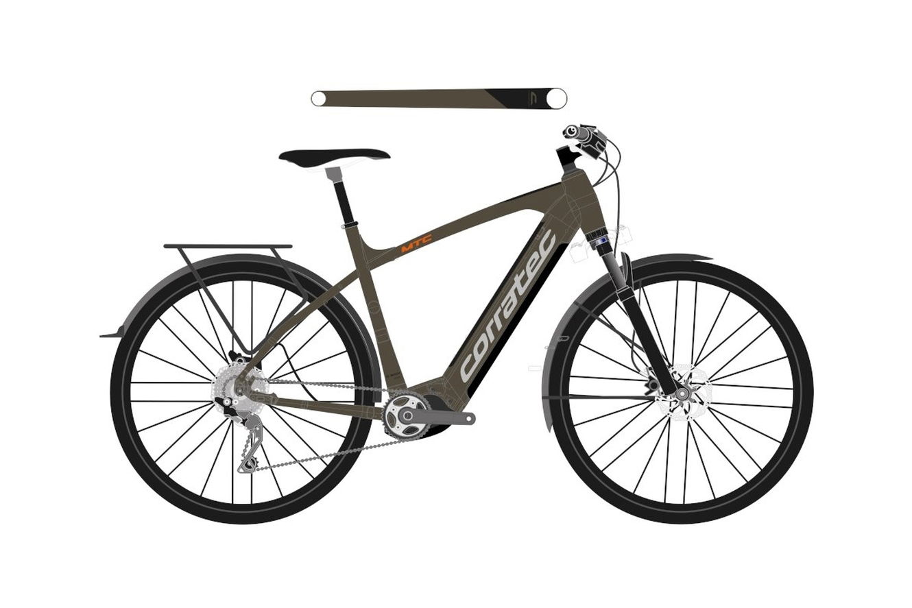 Corratec E-Power MTC 12S Gent metallicbraun/silber, 54 cm (29")