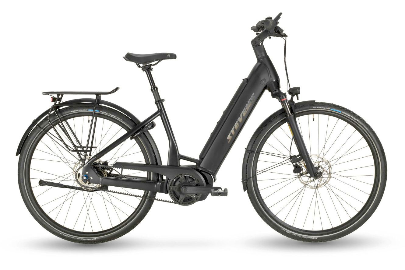 Stevens E-Courier Luxe Forma stealth black, 46 cm (28")