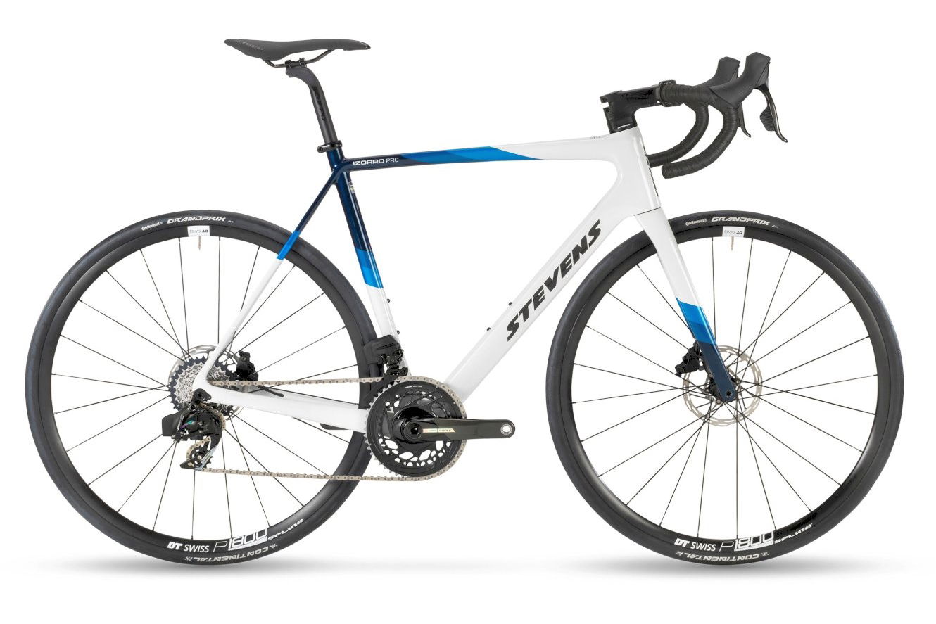 Stevens Izoard Pro Disc Diamant carrara white blue, 60 cm (28")