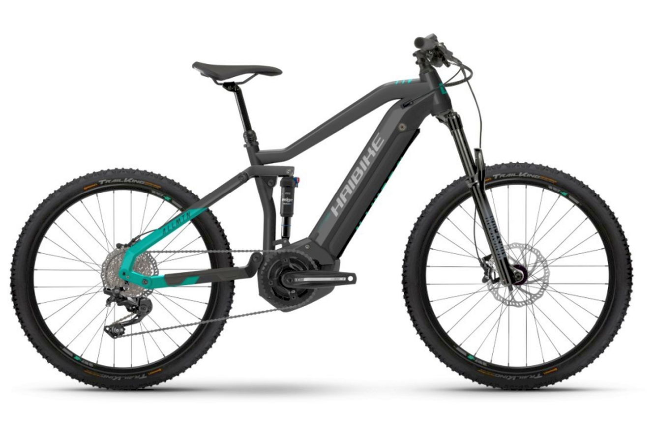 Haibike AllMtn 1 MTB Fully anthracite/ turqoise, 44 cm