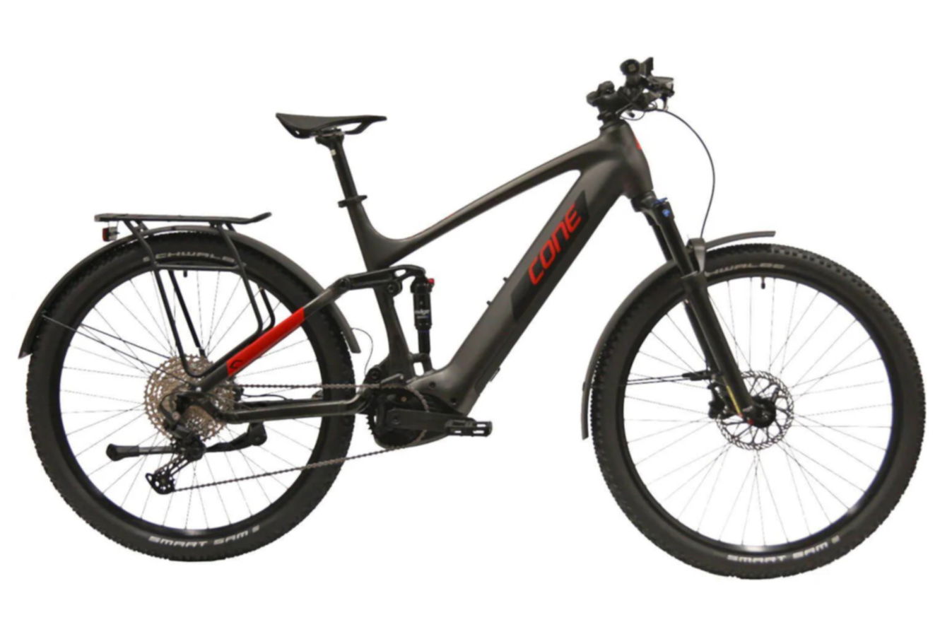 CONE Bikes eFullTrail IN 3.0 750 Gent dark gray - black/red, 44 cm (29")