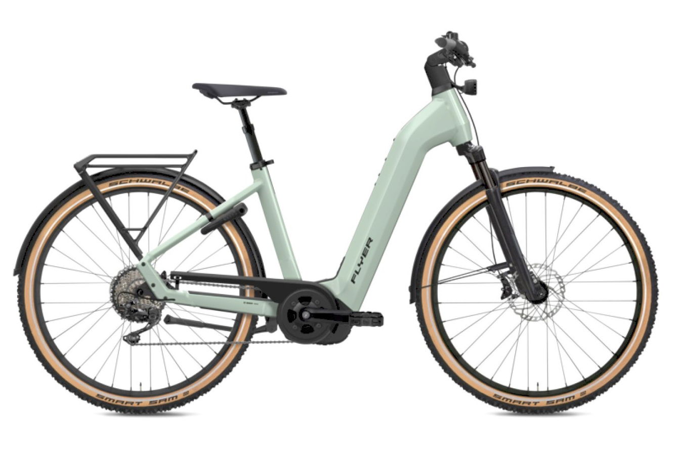 FLYER Gotour 7.12 XC Comfort frosty sage gloss, 28" - M