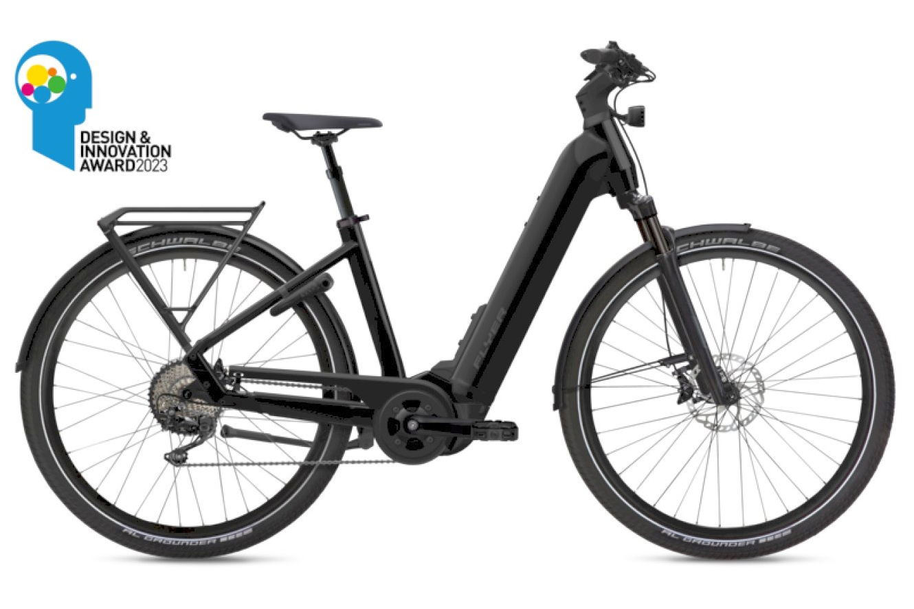 FLYER Upstreet 7.10 Comfort pearl black gloss, 28" - S