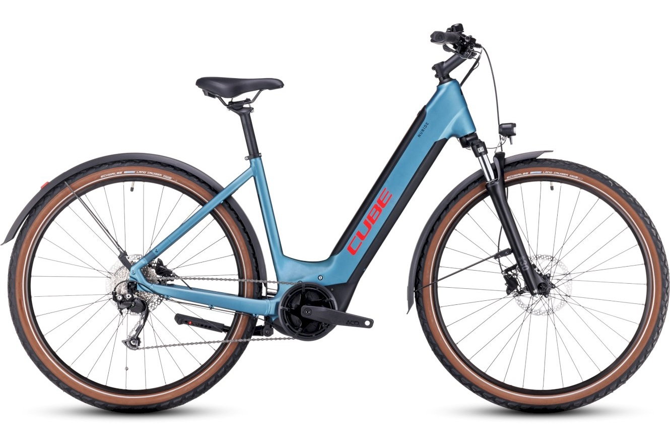 Cube Nuride Hybrid Performance 625 Allroad Easy Entry metalblue´n´red, 50 cm (29") -  S