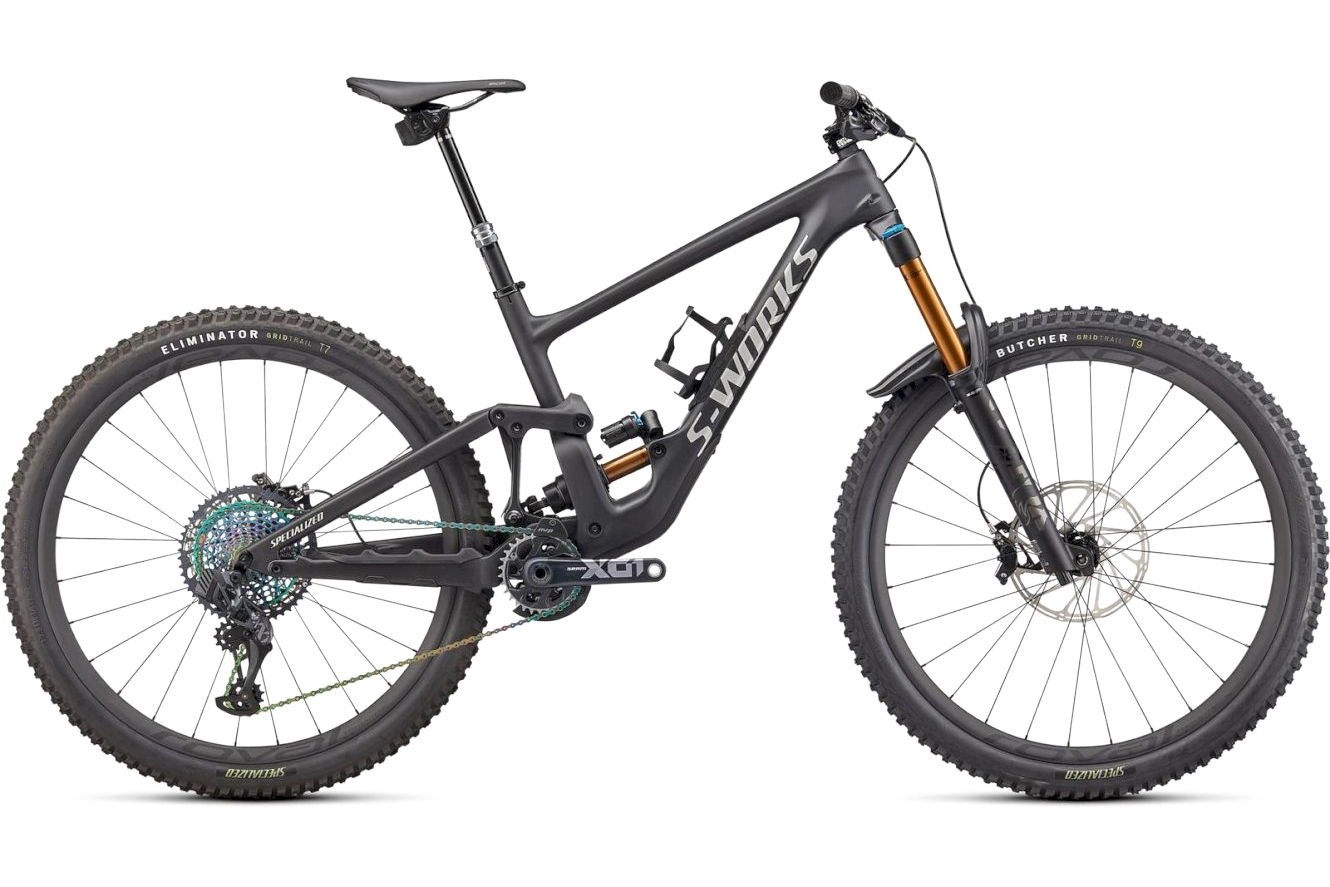 SPECIALIZED S-Works Enduro Diamant satin brushed black liquid metal/ black liquid metal/ silver dust, XL
