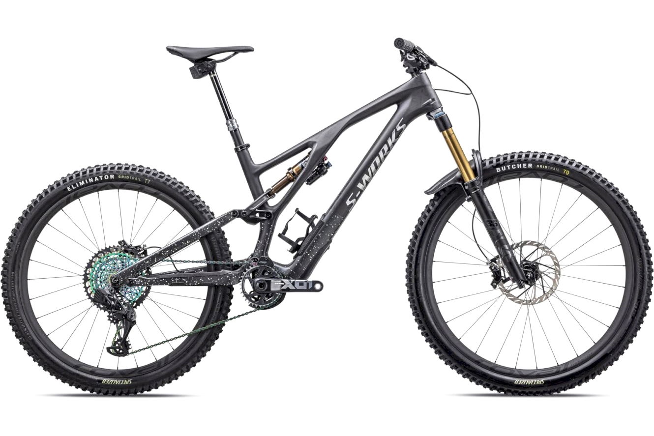 SPECIALIZED S-Works Stumpjumper EVO Diamant satin carbon / brushed liquid black metal / limestone / brushed chrome, L