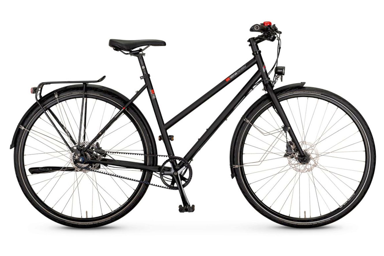 VSF Fahrradmanufaktur T-700 Shimano Alfine 11-Gang Freilauf / Disc / Gates Trapez ebony matt, 55 cm | (28")