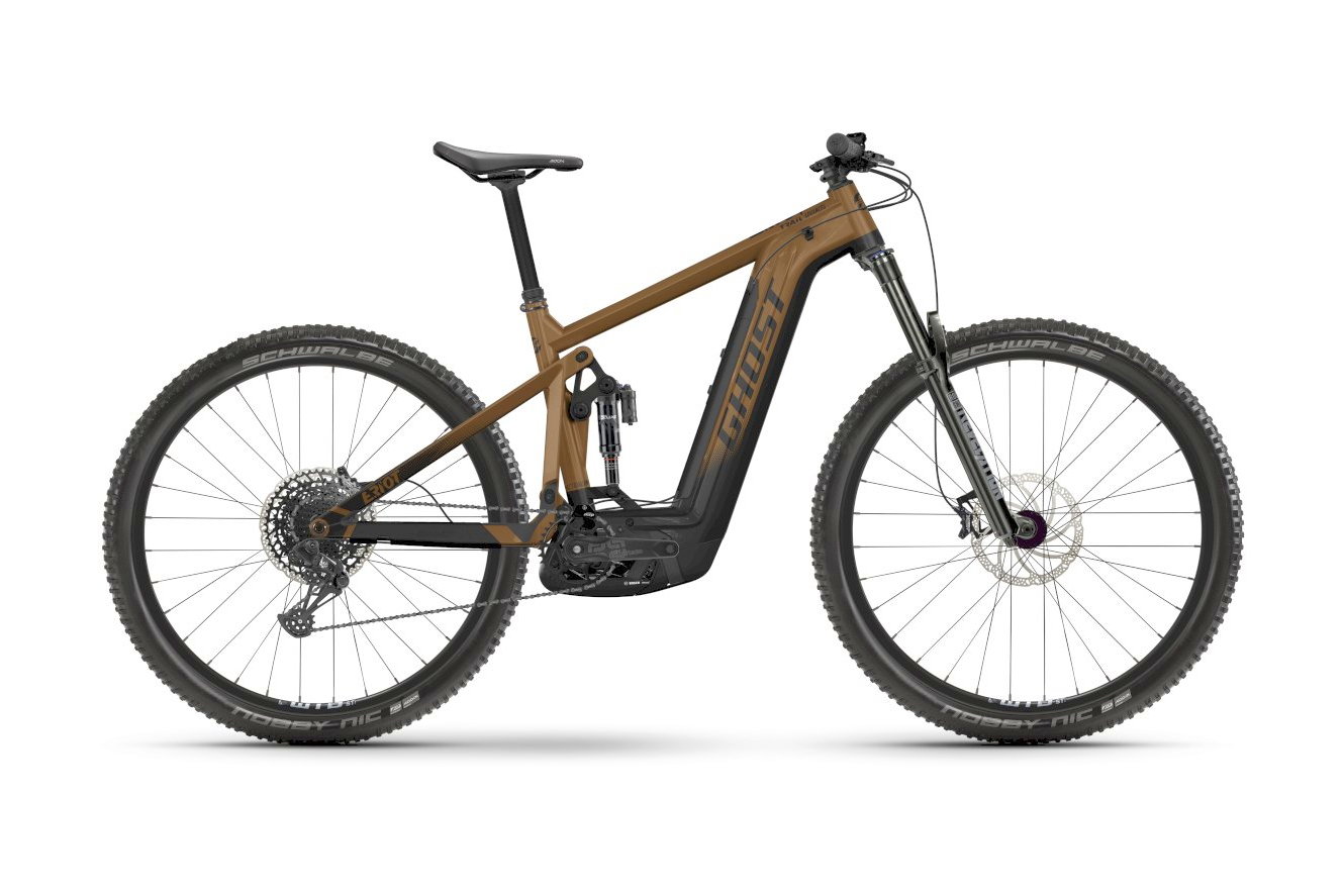 Ghost E-Riot Trail Advanced Diamant black/gold - glossy, 29" - M