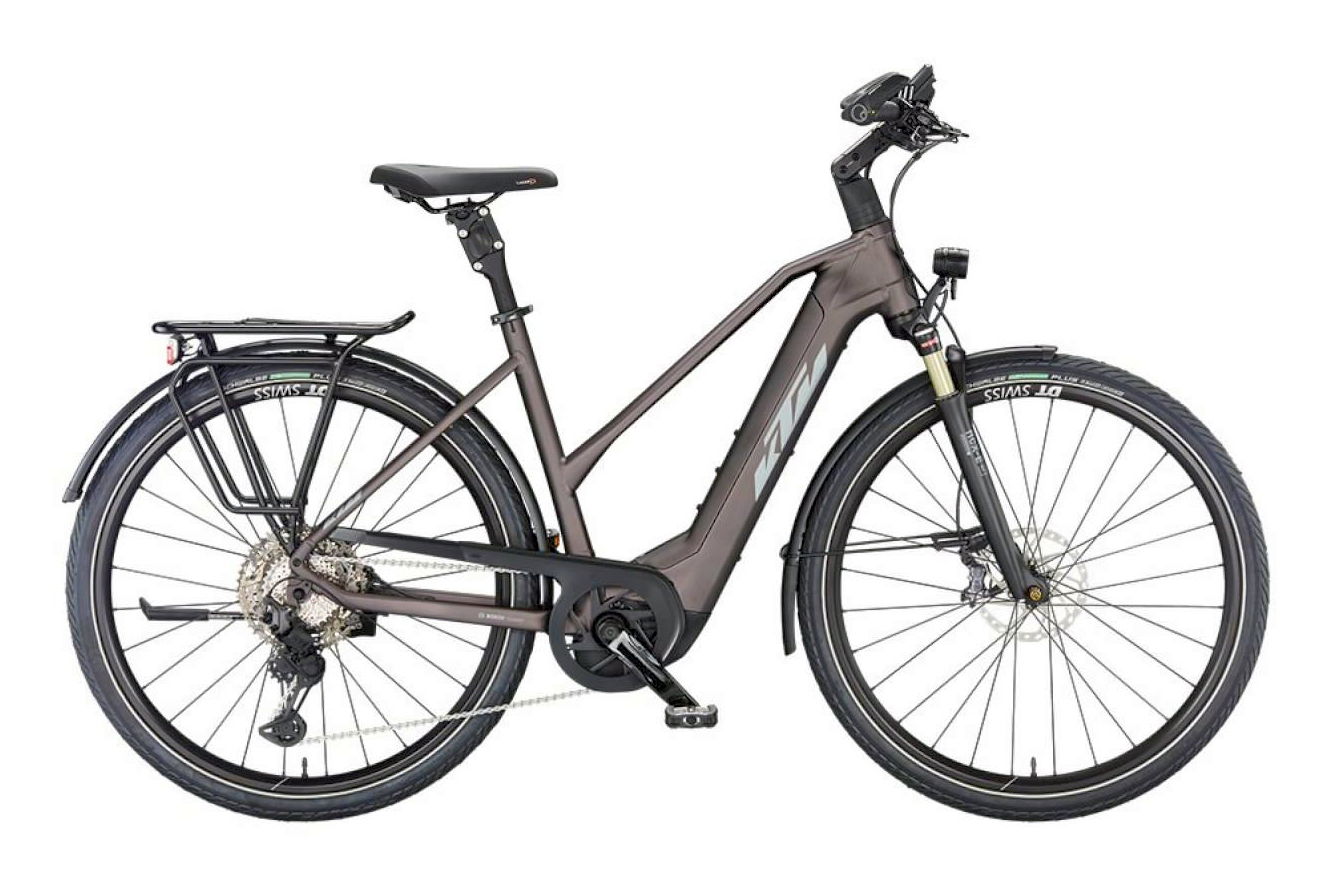 KTM MACINA STYLE 710 Trapez elderberry matt (grey+orange), 51 cm (28")