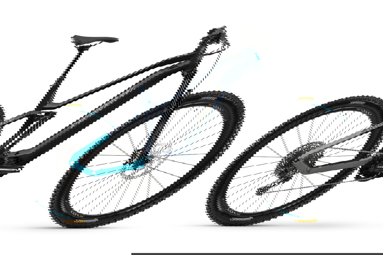 Haibike ALLMTN 2 High blue/cyan/caramel glänzend, 44 cm | M | (29/27,5"")