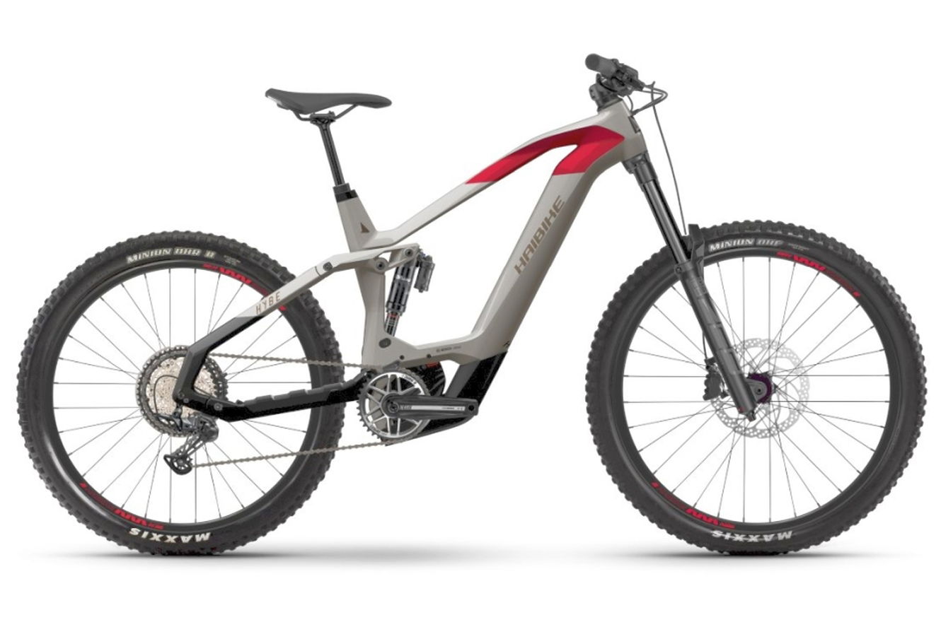 Haibike HYBE 9 MTB Fully grey/red/blk - matt&gloss, 44 cm
