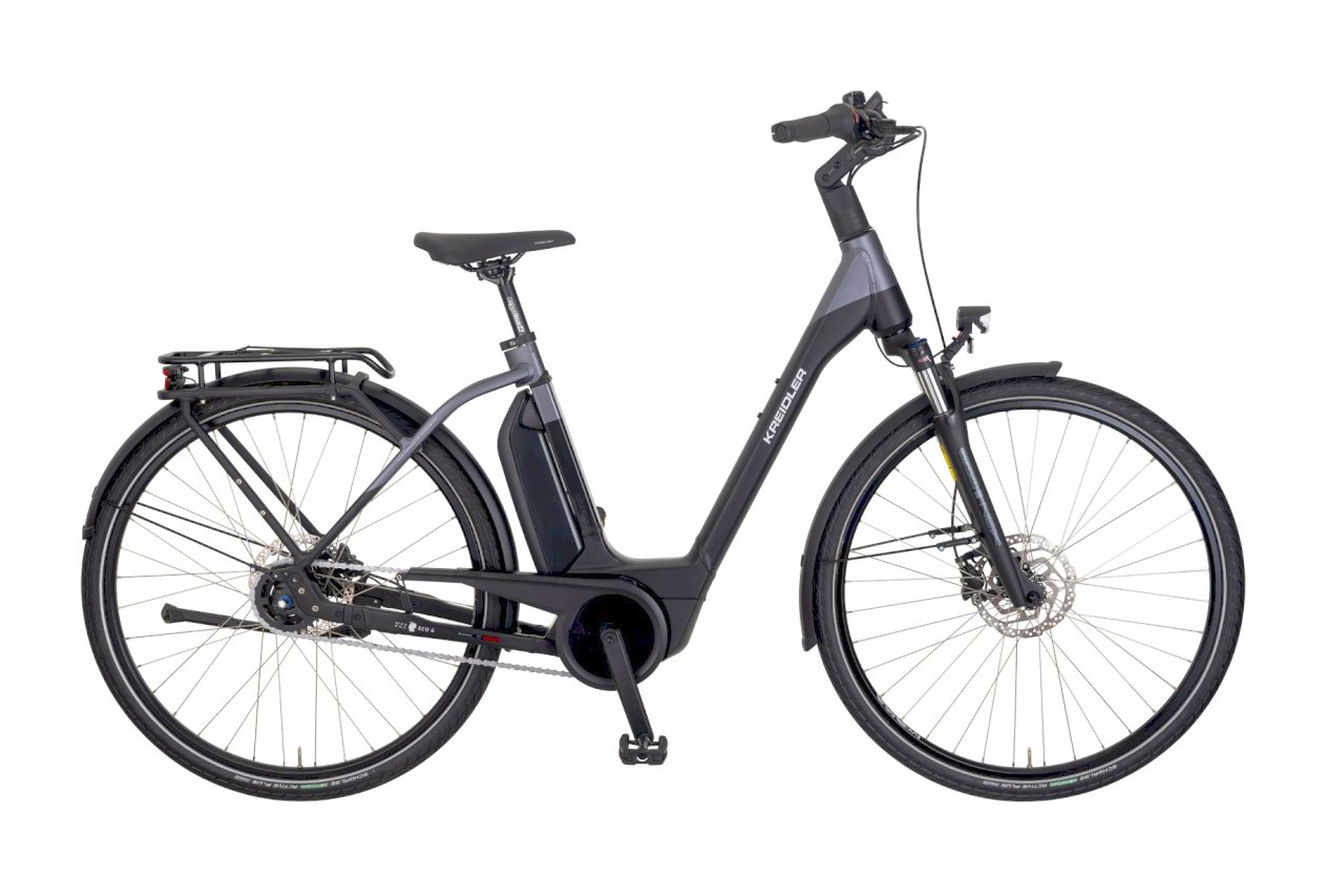 Kreidler Vitality Eco 6 Comfort 8G FL Wave schwarz matt, 51 cm (28")