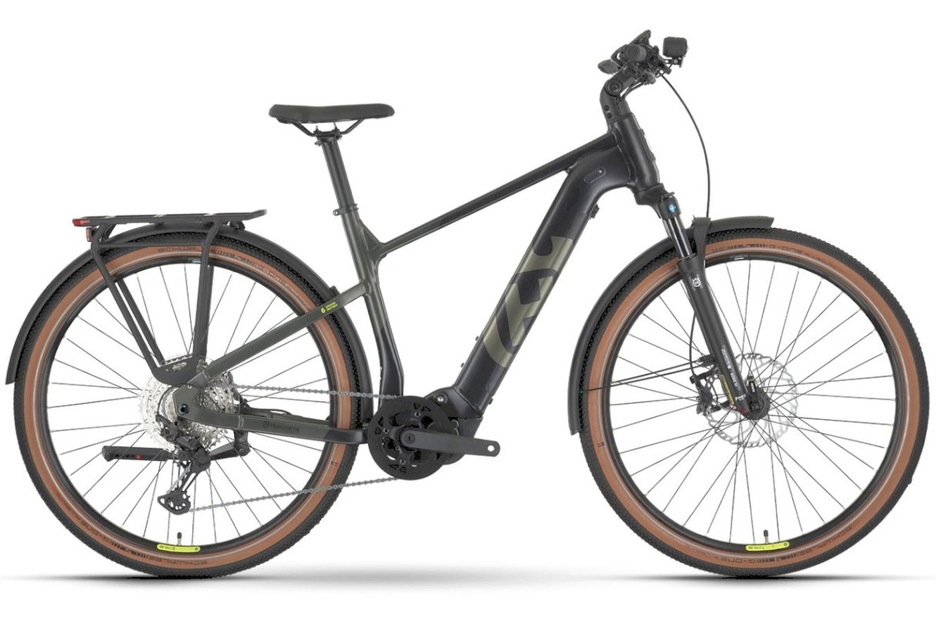 Husqvarna E-bicycles Grand Pather 6 Herren black / dark green matt, 60 cm (28") - XL