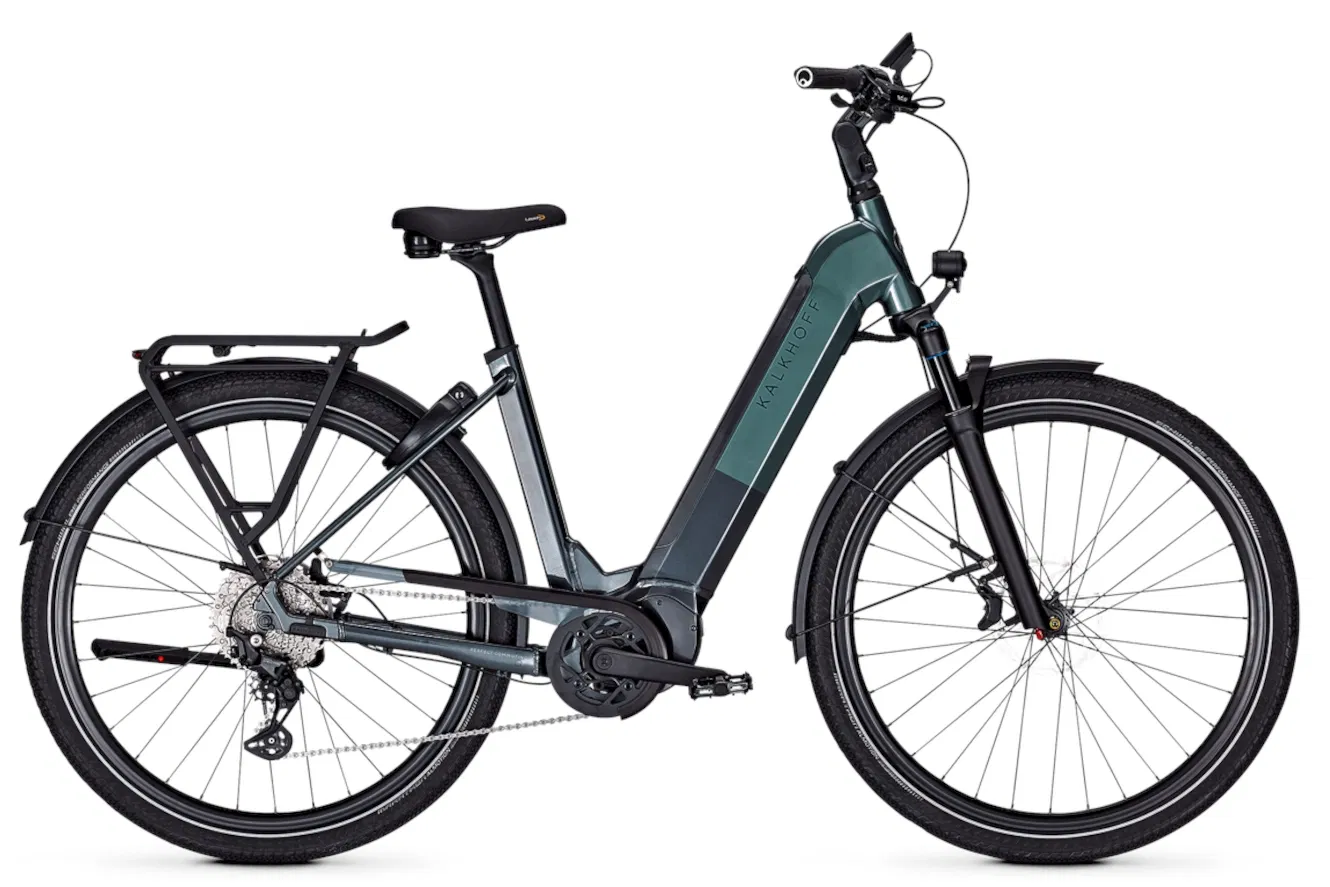Kalkhoff ENDEAVOUR 5+ ADVANCE LTD Wave diamondblack / techgreen glossy, 48 cm | M | (29")