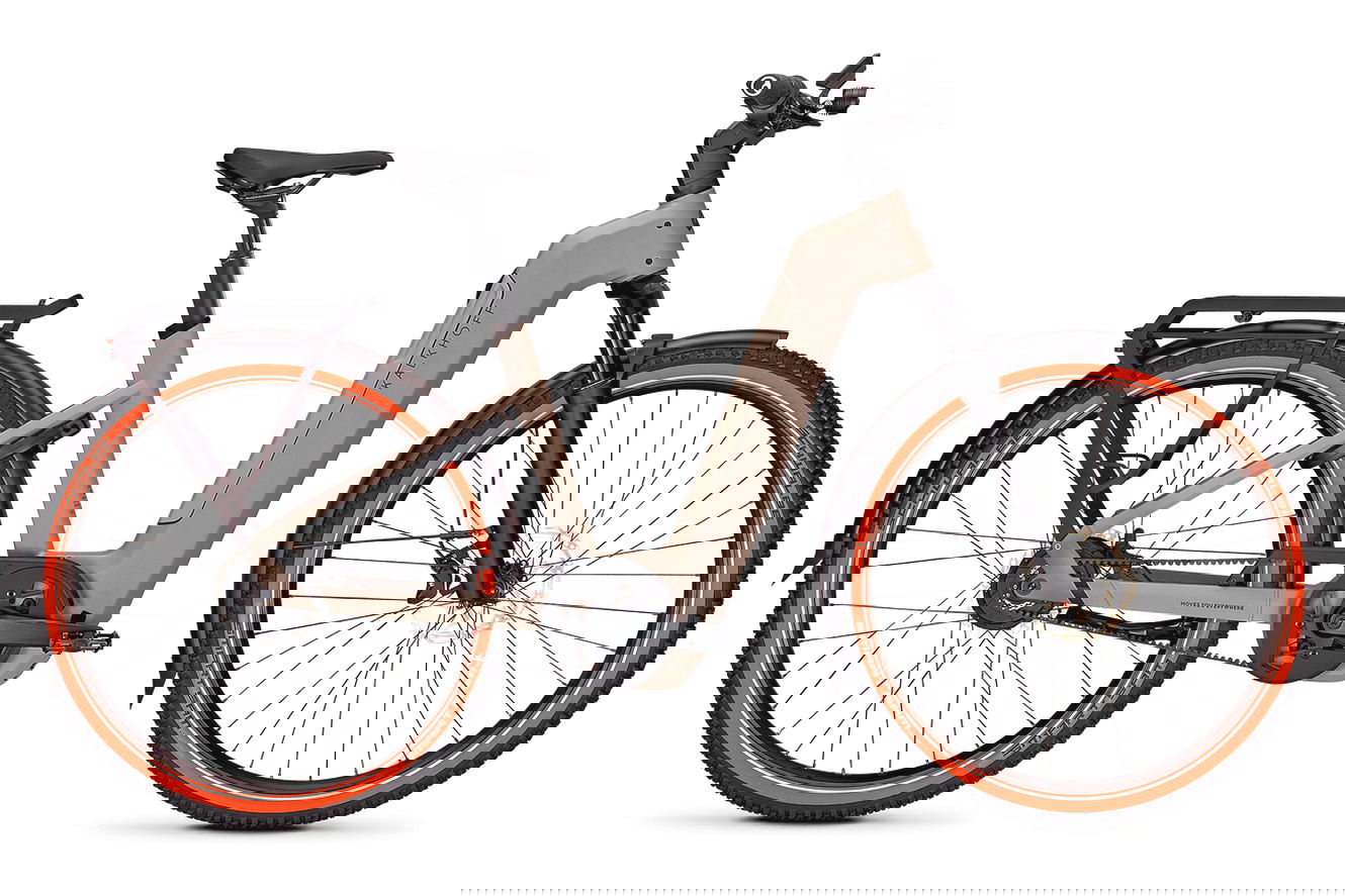 Kalkhoff ENTICE 5+ ADVANCE BELT Wave moonstonegrey matt, 48 cm | M | (29")