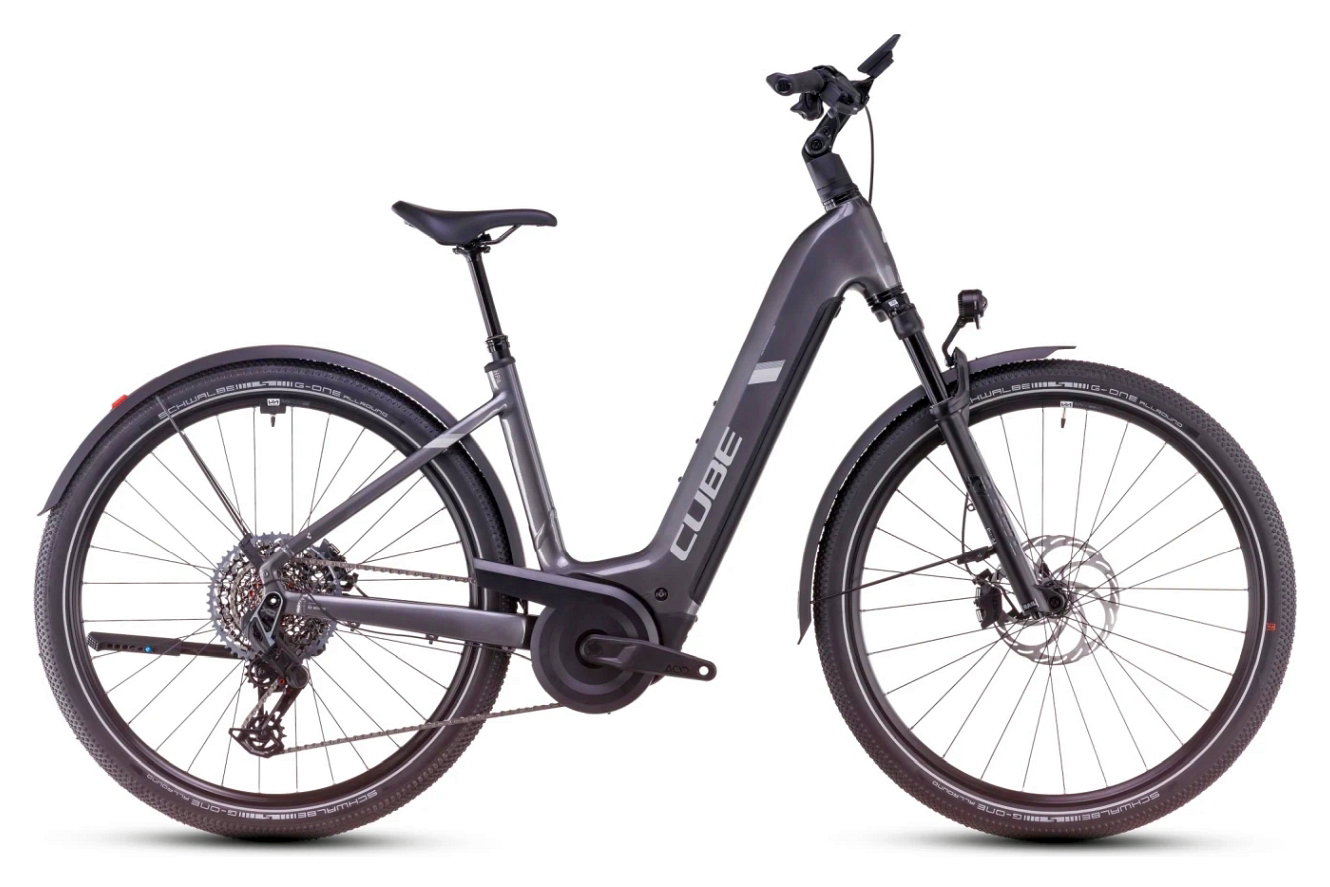 CUBE Nuride Hybrid SLT Allroad Easy Entry graphite´n´fossil, 62 cm | (28")