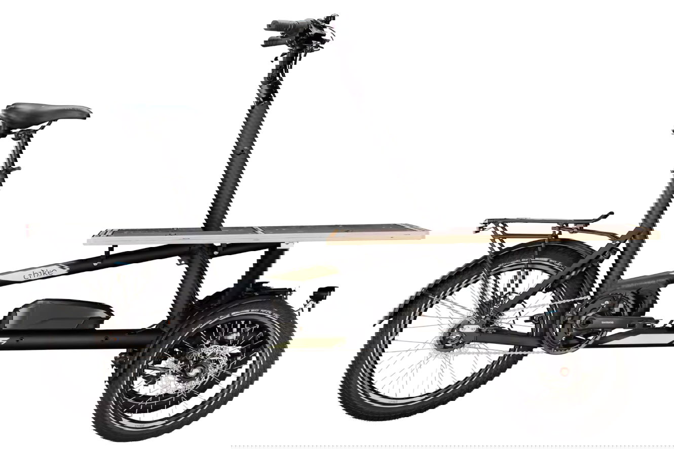 chike e-Cargo SE Transportrad schwarz / sand matt, 50 cm | (16/20"")
