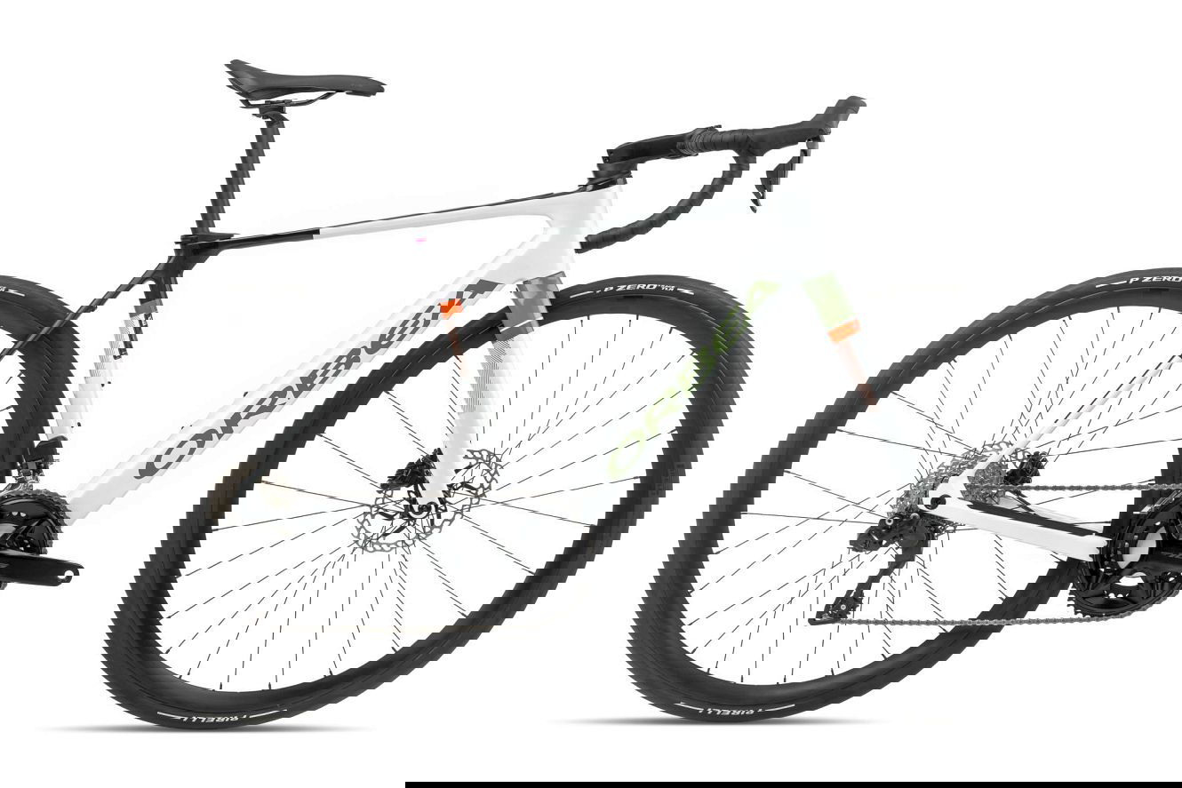 Orbea GAIN M30i Diamant white chic - metallic green artichoke (gloss), L | (28")