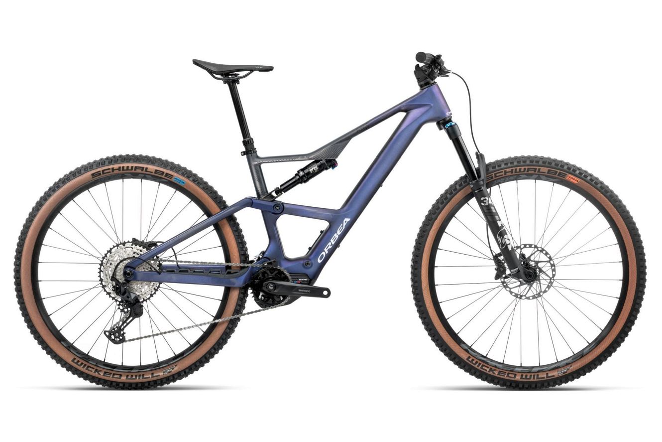 Orbea RISE SL M20 630W Diamant tanzanite carbon view - carbon raw (matt), M | (29")