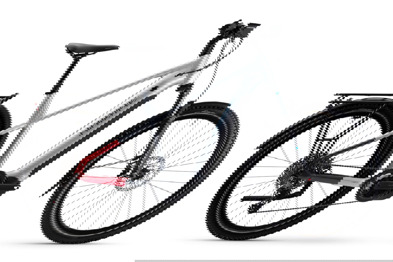Haibike TREKKING 7 High soft grey/red/blue glänzend, 45 cm | M | (27,5"")