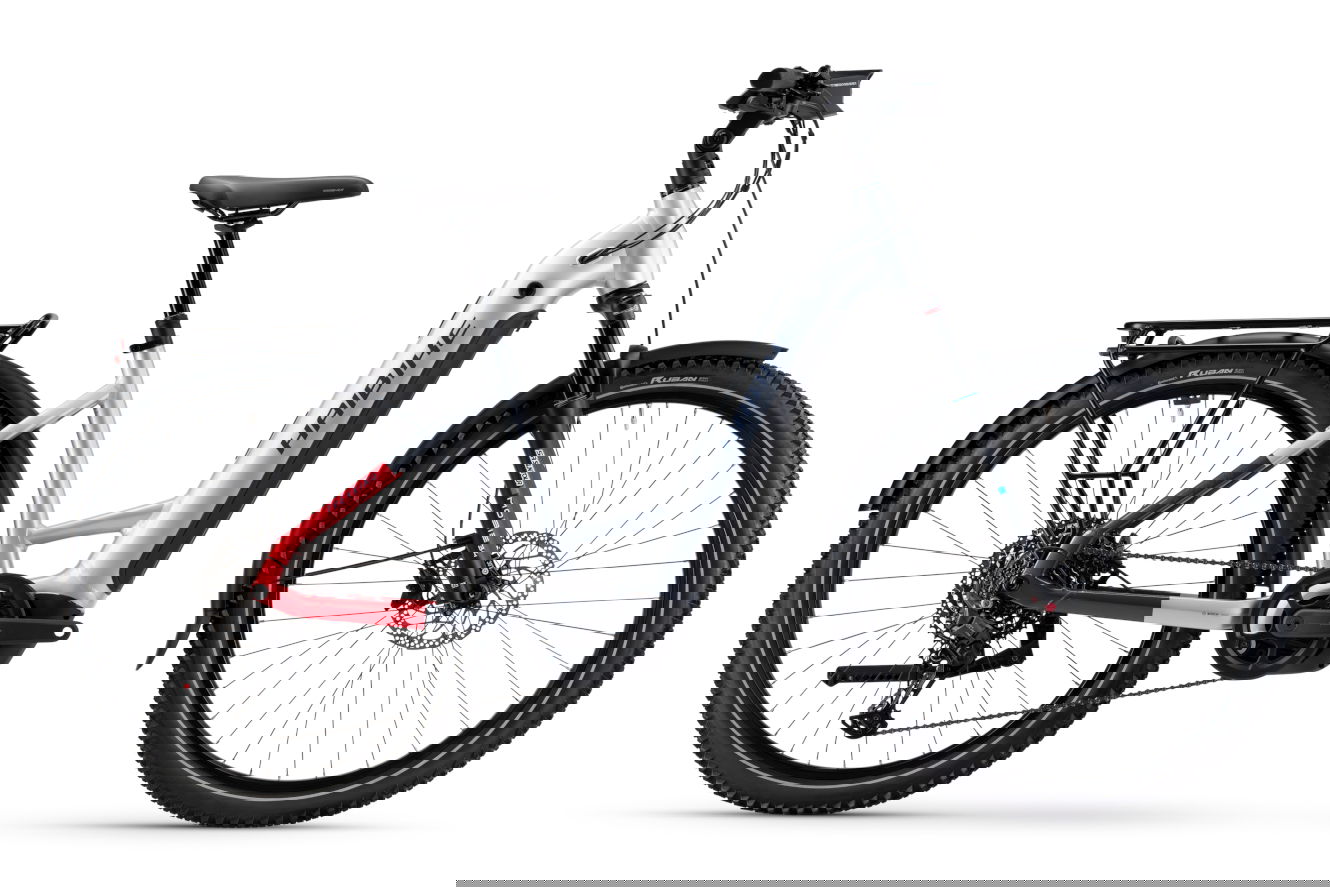 Haibike TREKKING 7 Low soft grey/red/blue glänzend, 38 cm | S | (27,5"")