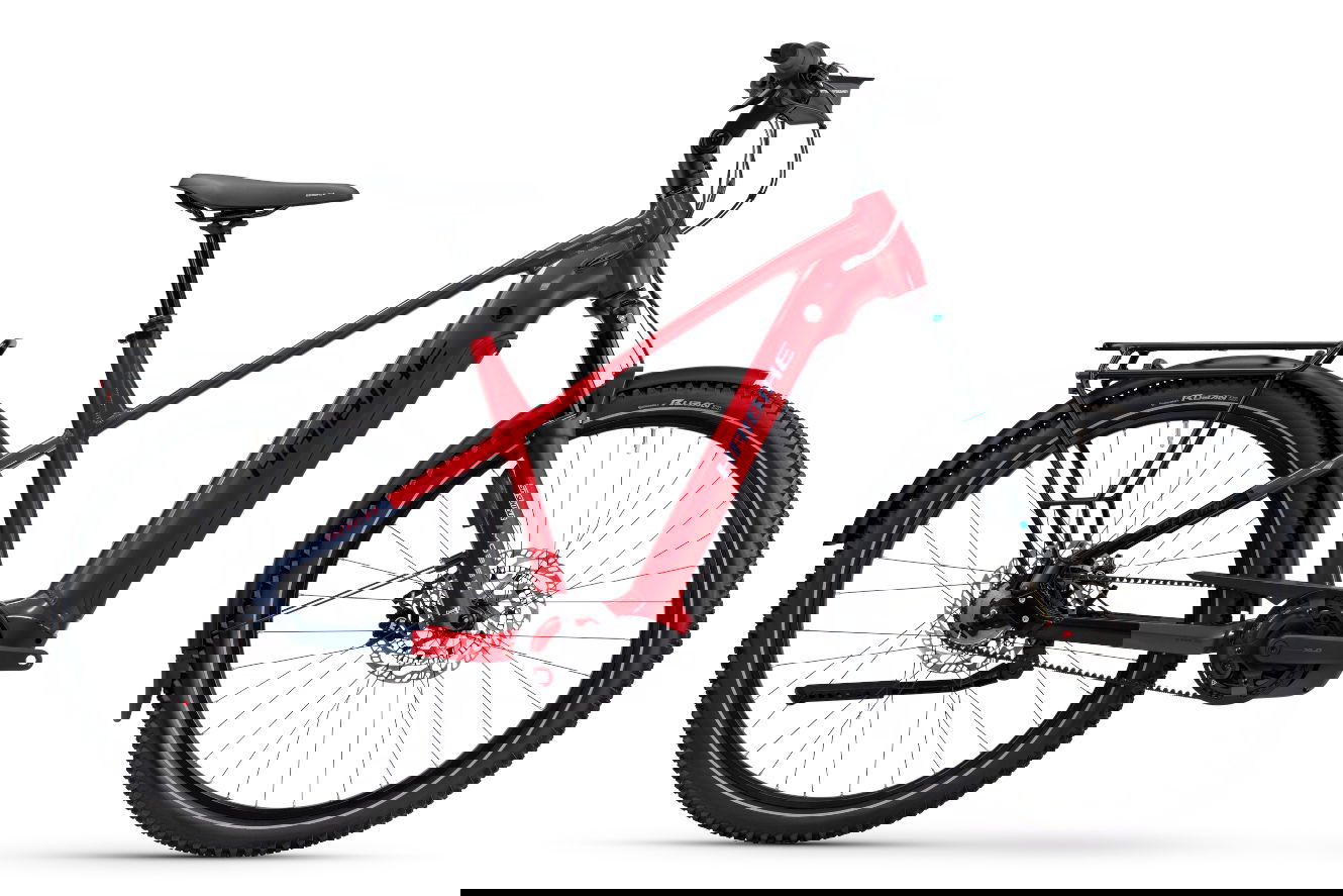 Haibike TREKKING 9 ABS High dynamite red/blue glänzend, 45 cm | M | (27,5"")