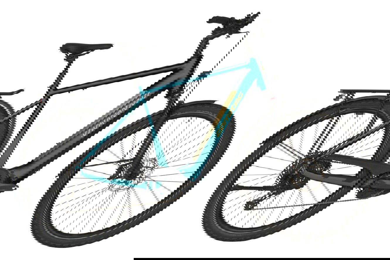 Corratec E-Power Trekking 28 CX8 Belt Gent Diamant dark tourquoise, gold, M | (28")