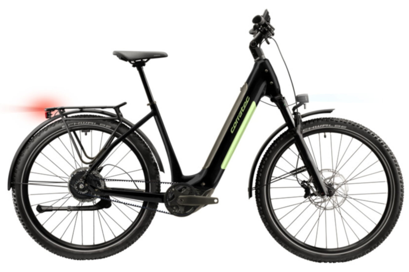 Corratec E-Power Trekking 28 PX6 Belt Wave Wave black / green, S | (28")