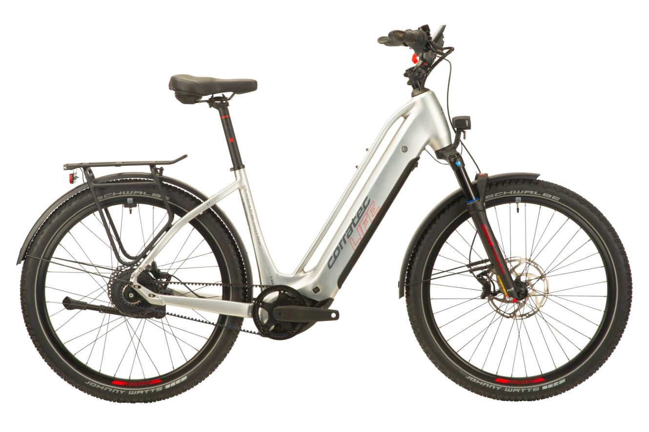Corratec Life CX8 Belt Wave silver / dark grey / red, 57 cm | (27,5")