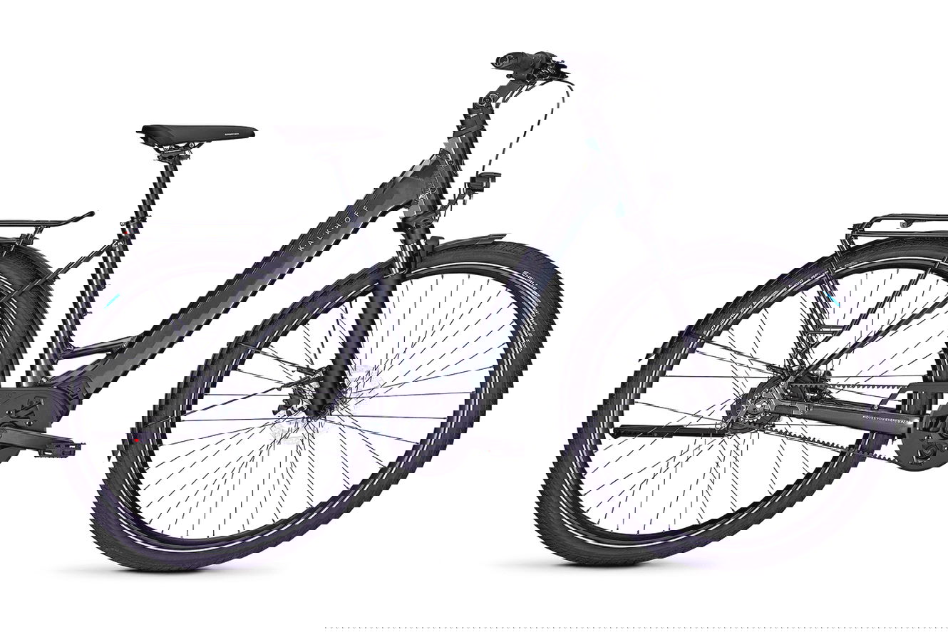 Kalkhoff IMAGE L EXCITE Wave diamondblack glossy, 55 cm | L | (29")