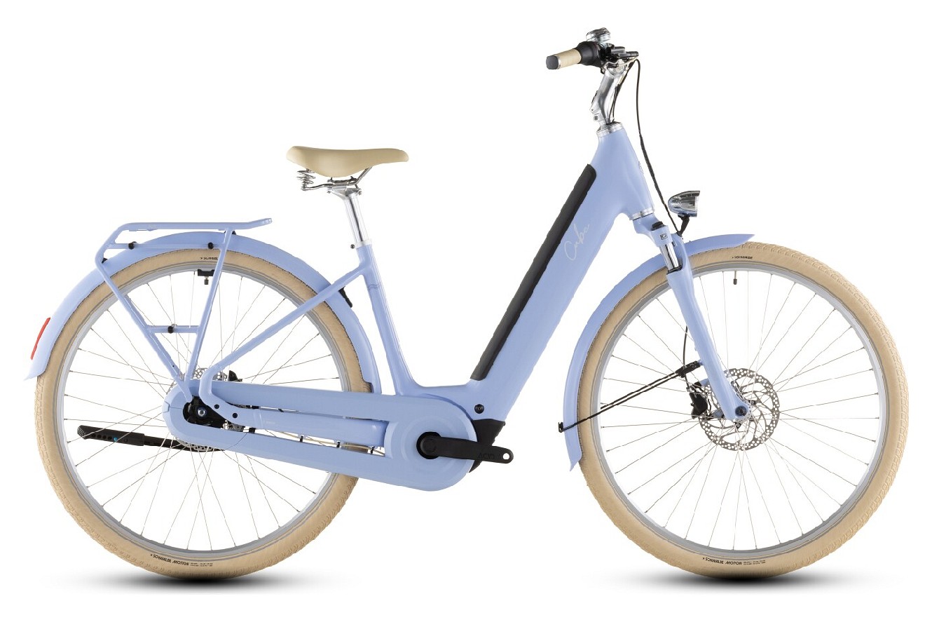 CUBE Aruba Hybrid 600 Wave blueblossom´n´creme, 58 cm | Onesize | (28")