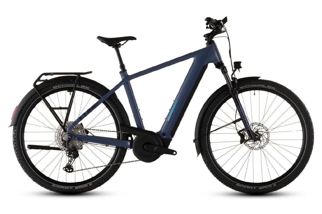 CUBE Nuride Hybrid EXC 800 Diamant jeansblue´n´blue, 58 cm | (29")