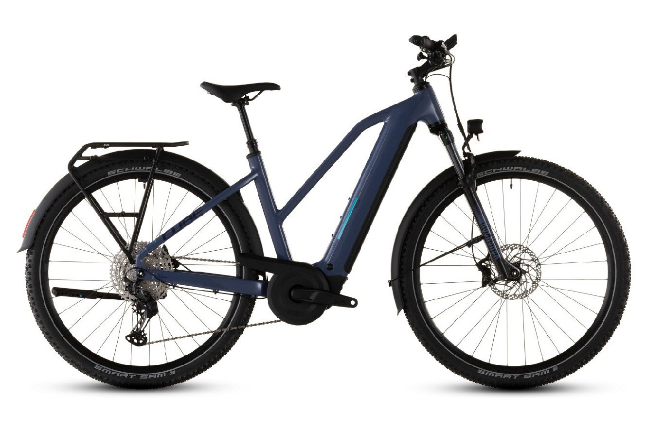 CUBE Nuride Hybrid EXC 800 Trapez jeansblue´n´blue, 46 cm | (29")