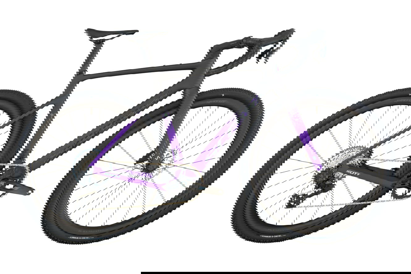 Scott Addict Gravel 20 Diamant carbon black/indigo purple, M | (28")
