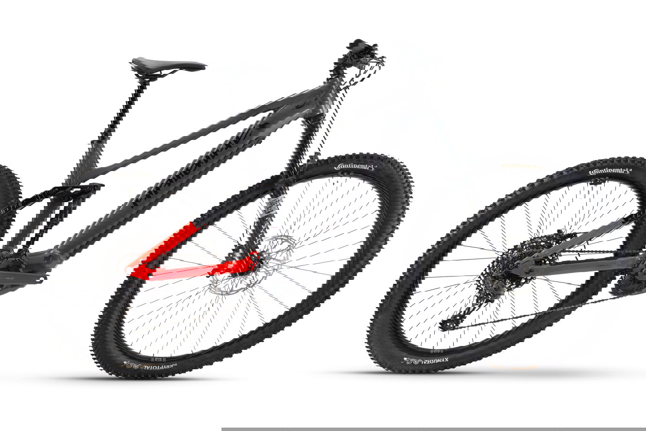 Haibike ALLMTN 4 High silver/red/black glänzend, 44 cm | M | (29/27,5")