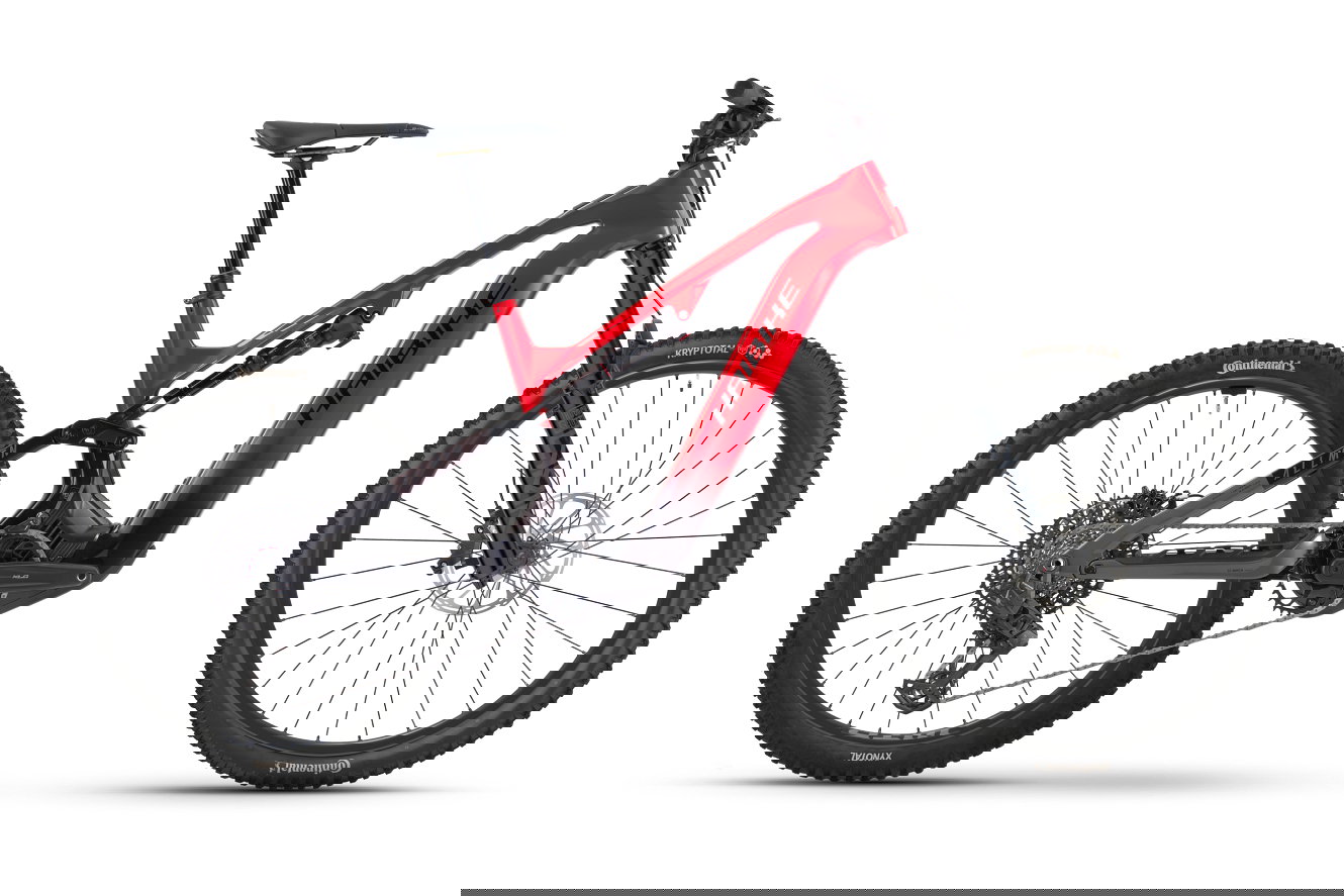 Haibike ALLMTN CF 9 High red/black/platinum glänzend, 43 cm | M | (29/27,5")