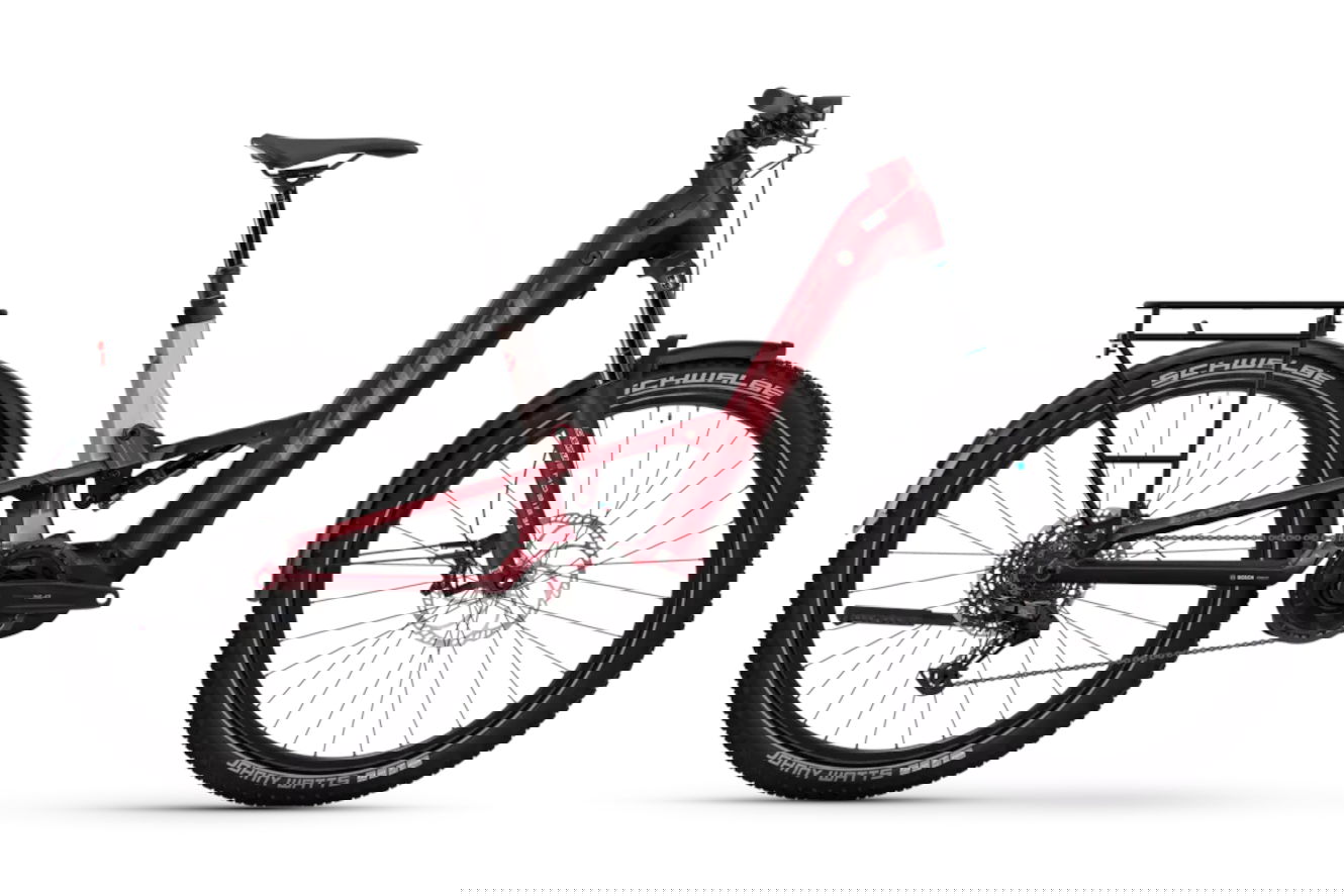 Ghost E-ASX ESSENTIAL LOW EQ Low rebel red/coffee pebble - glossy, 45 cm | M | (27,5")