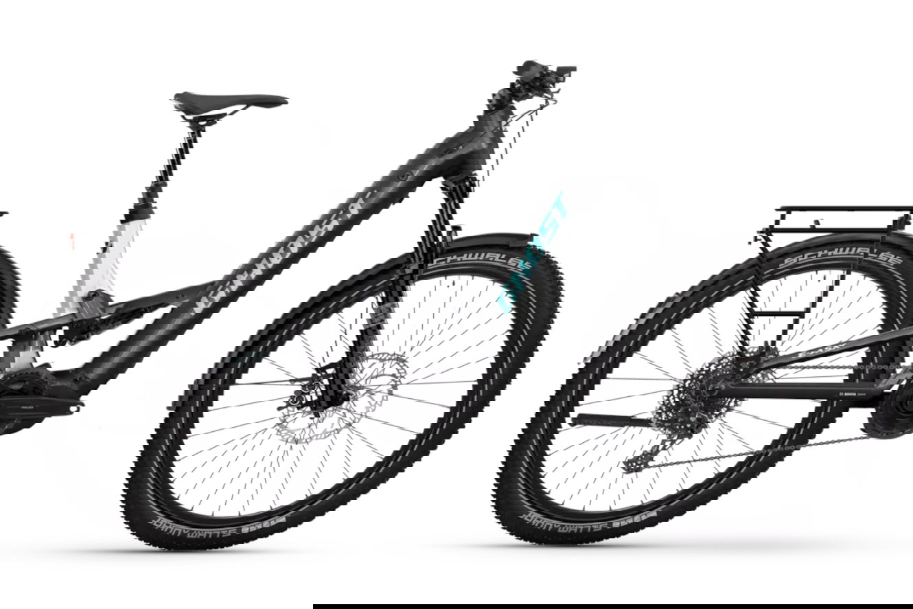 Ghost E-ASX UNIVERSAL LOW EQ Low blazing black/misty gray glänzend, 40 cm | S | (27,5")