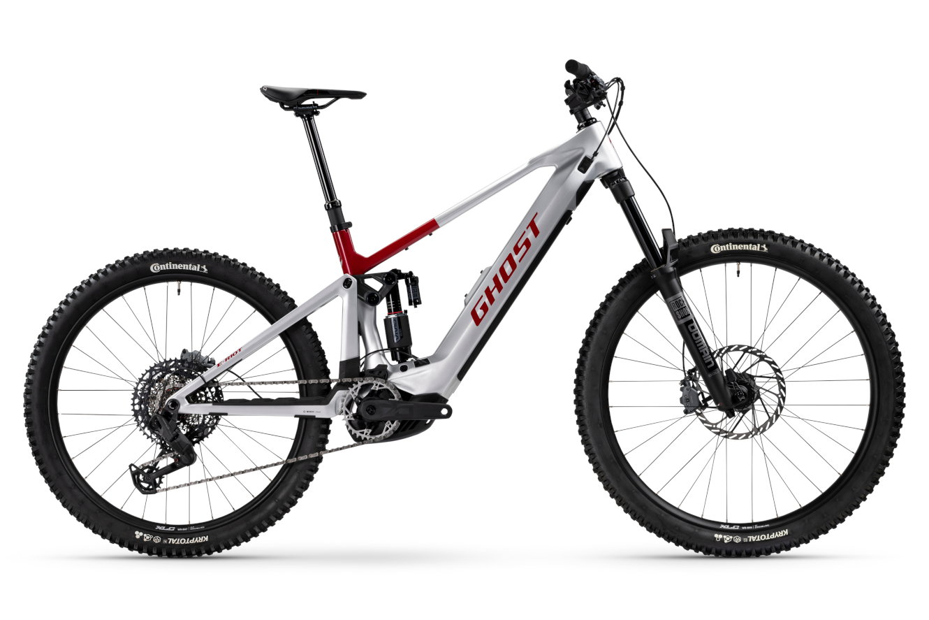 Ghost E-RIOT ADVANCED High rebel red/misty gray glänzend, 47 cm | XL | (29/27,5")