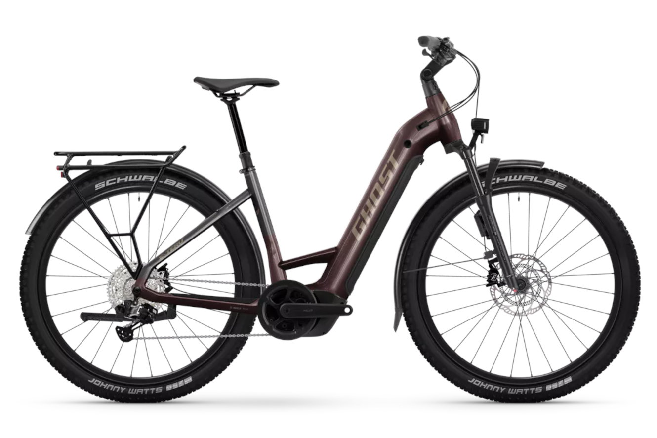 Ghost E-TERU PRO EQ ABS Low cocoa bean/graphite noir glänzend, 50 cm | L | (27,5")