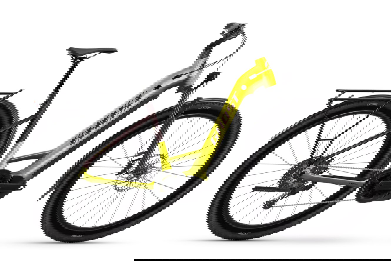 Ghost E-TERU UNIVERSAL EQ Low harvest yellow/cocoa brown glänzend, 50 cm | L | (27,5")