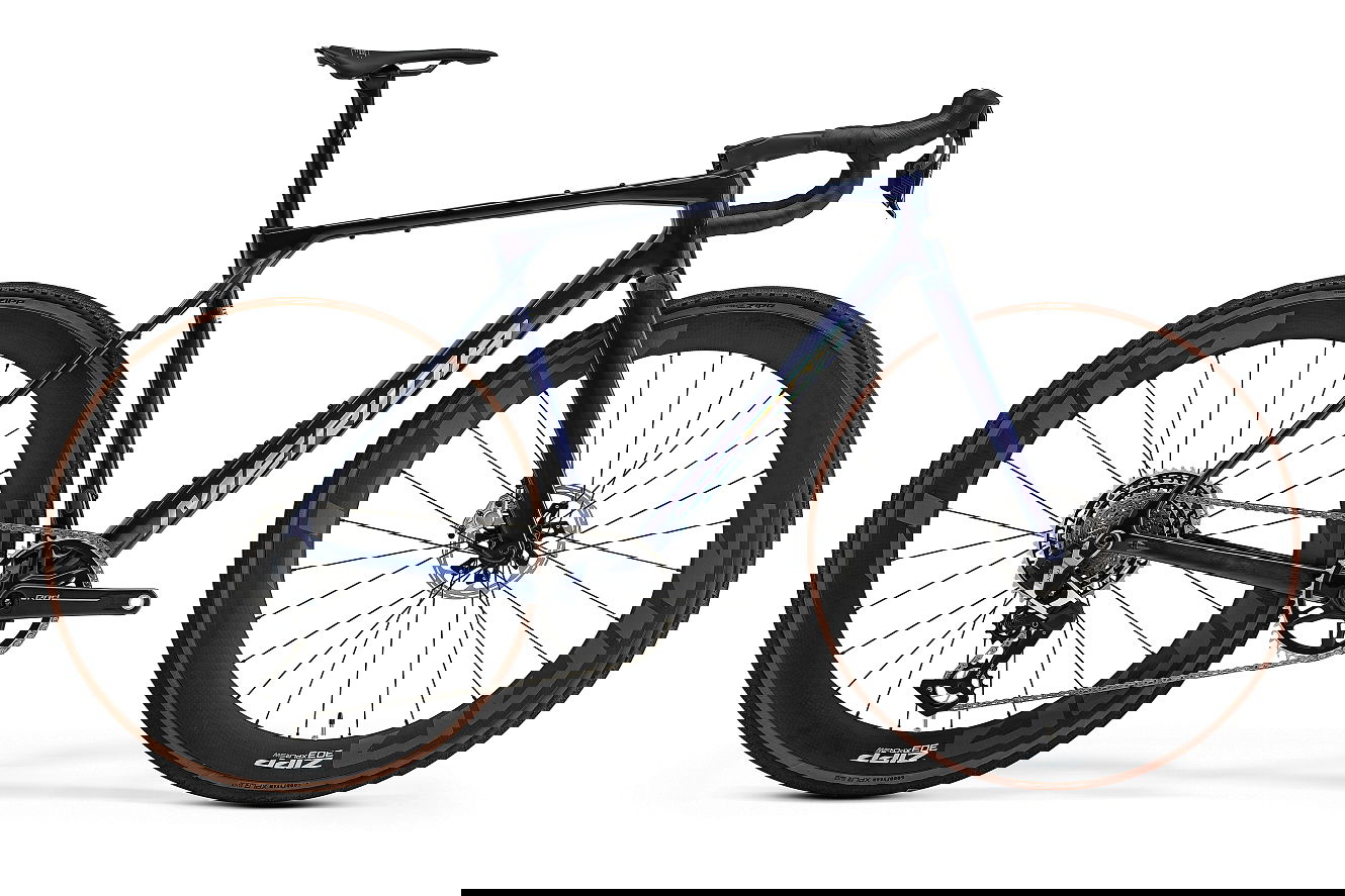 Merida MISSION 10K Diamant transparent blue carbon ud, 44 cm | XXS | (28")