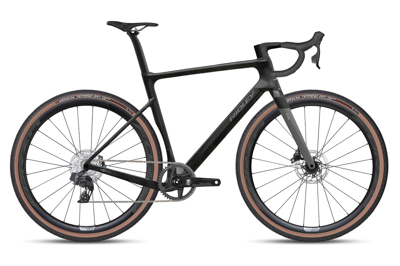 Ridley E-ASTR RIVAL XPLR Diamant ud carbon/grau, M | (28")
