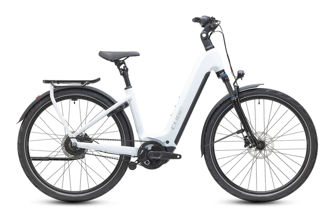 CUBE Kathmandu Hybrid Deluxe Pro 800 Wave metallicwhite´n´chrome, 50 cm | (29")