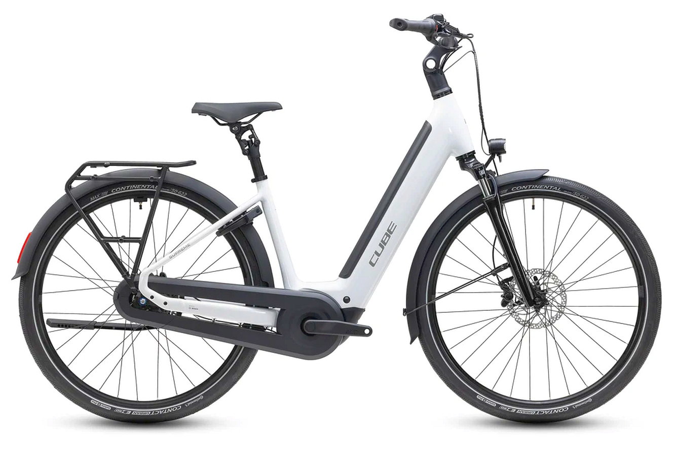 CUBE Supreme RT Hybrid Comfort EX 600 Wave metallicwhite´n´reflex, 58 cm | (28")