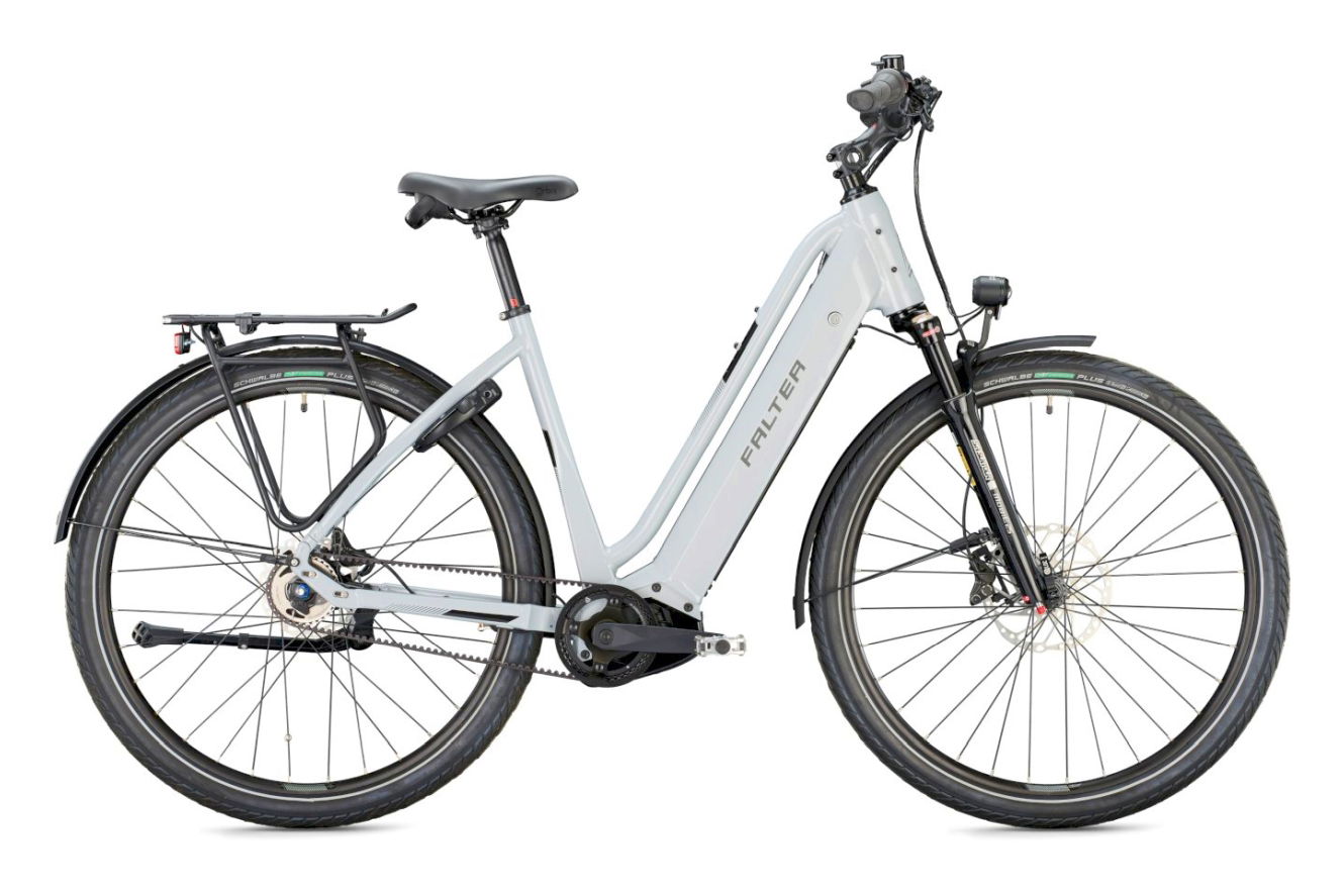 FALTER E 9.8 FL PLUS Wave metallic silver, 56 cm (28")