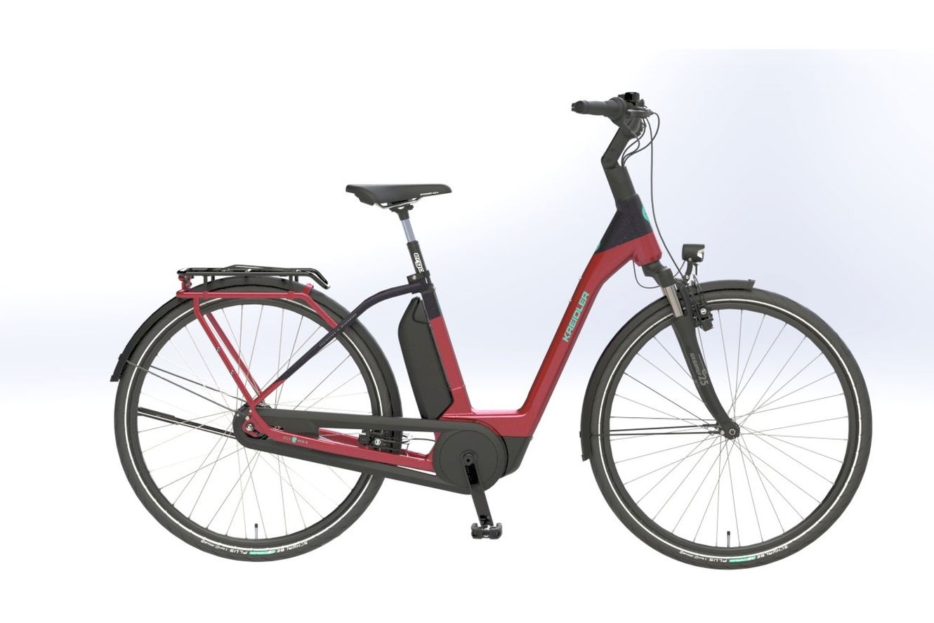 Kreidler Vitality Eco 6 Comfort Wave rubinrot matt, 55 cm (28")