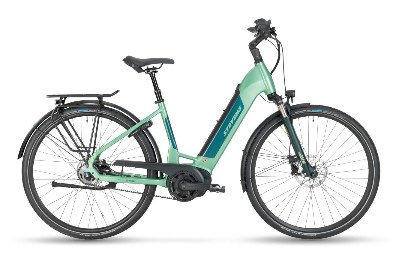 Stevens E-Courier Luxe Forma Mid Heather Green, 52 cm (28")